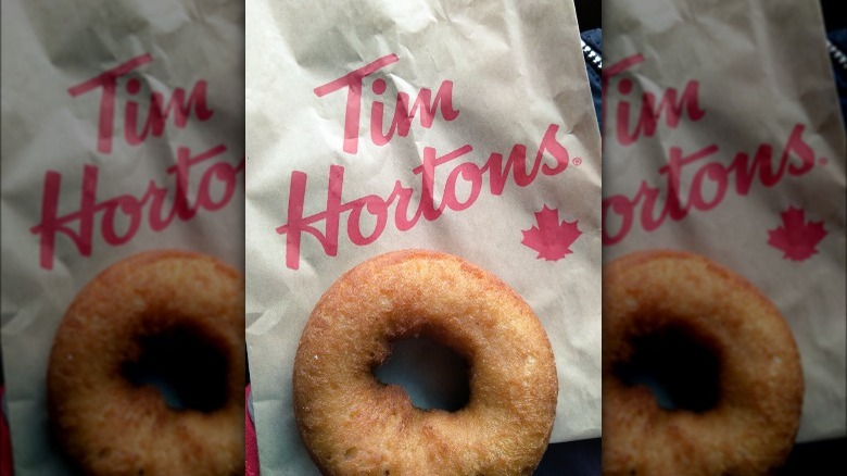 Tim Hortons old fashioned plain donut