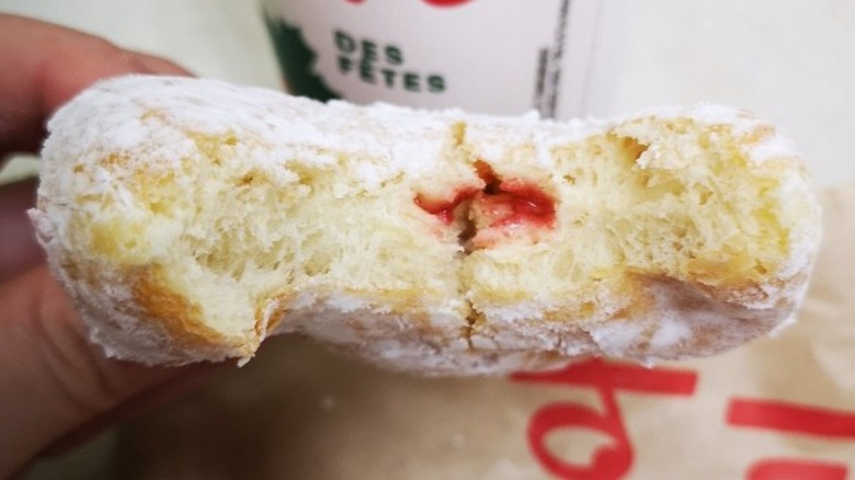 Tim Hortons jelly filled donut