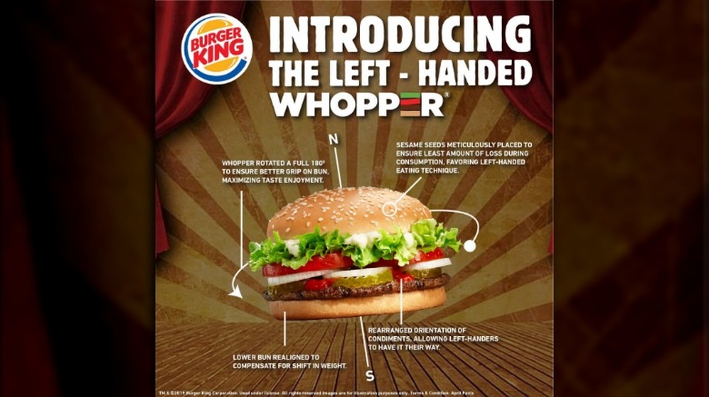 burger king Left-Handed Whopper