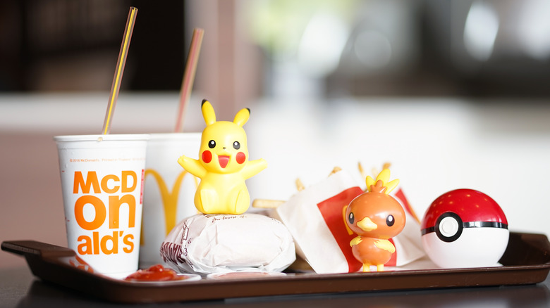 McDonald's meal with toys