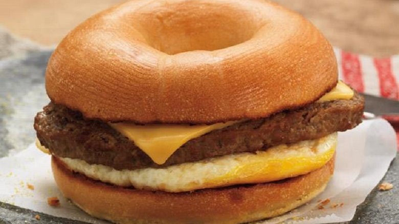 Dunkin Donuts steak and egg sandwich