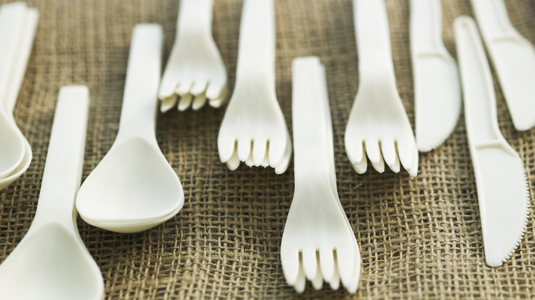 plastic utensils