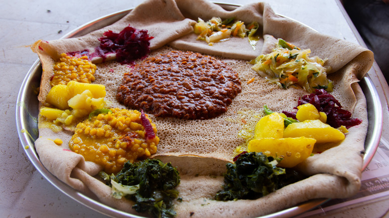 ethiopian vegetarian platter