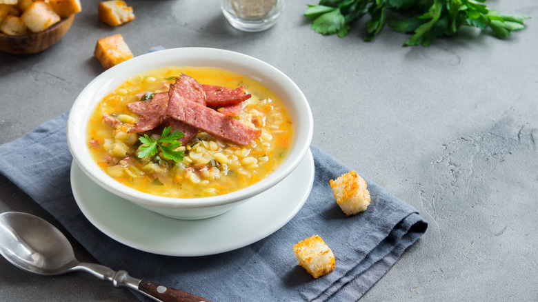 split pea soup with ham