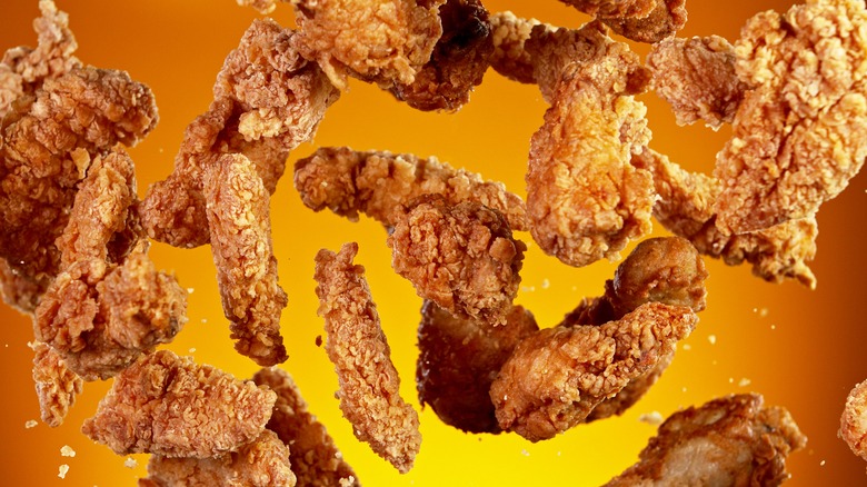 crispy chicken pieces