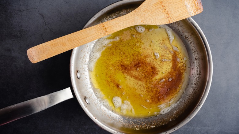 brown butter in a pan