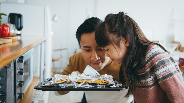 people looking at cookies