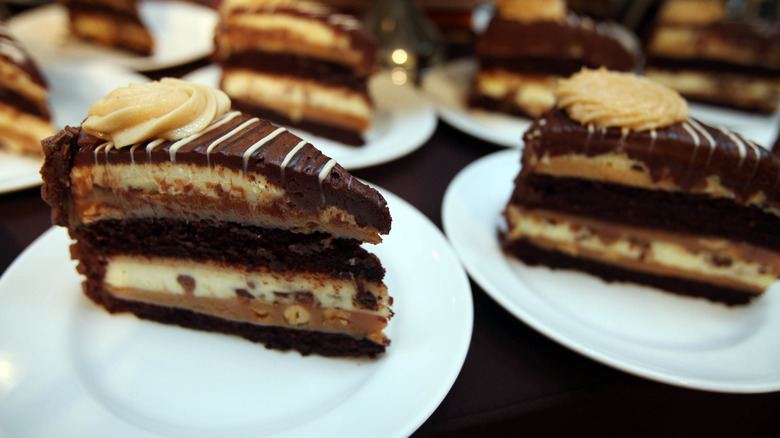 Peanut butter cheesecake at The Cheesecake Factory