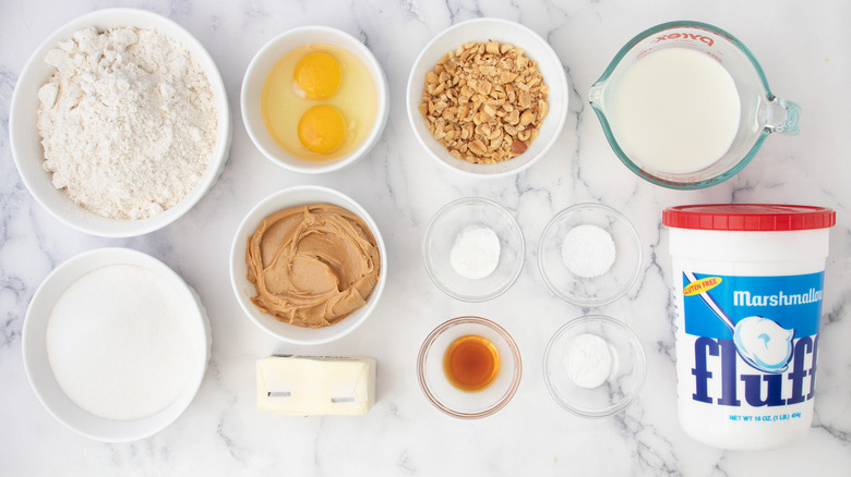 ingredients for making cupcakes