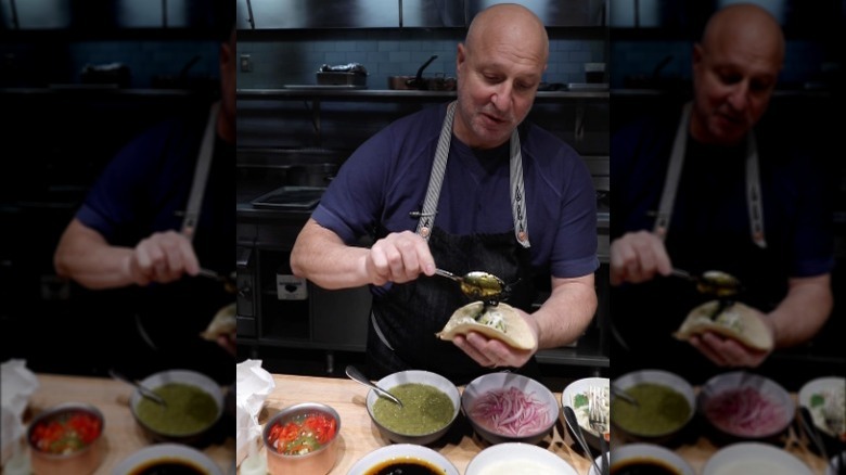 Tom Colicchio making tacos