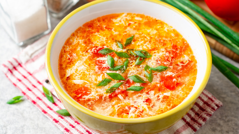 tomato egg drop soup