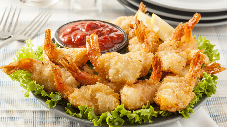 Breaded coconut shrimp