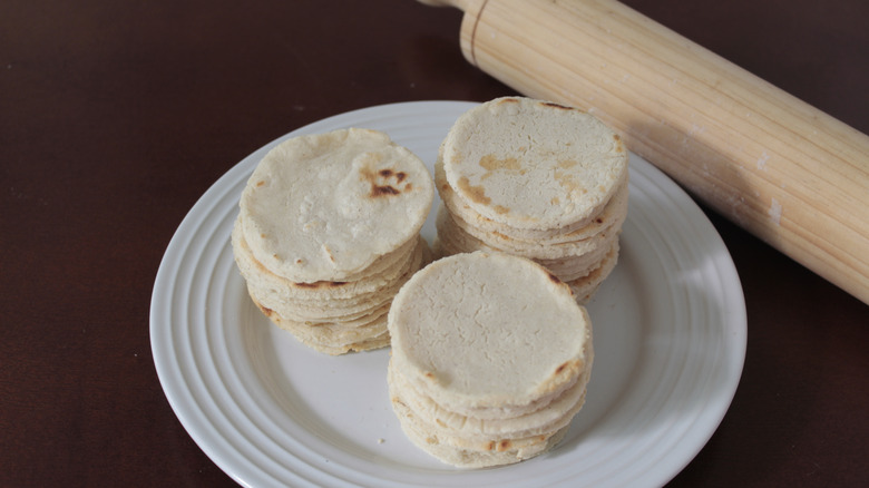 A stack of tortillas