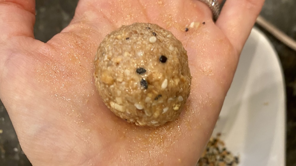 forming nut butter balls