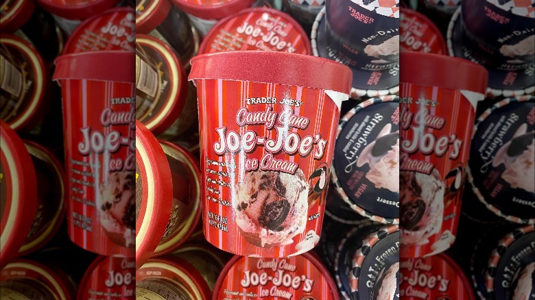 Trader Joe's candy cane ice cream