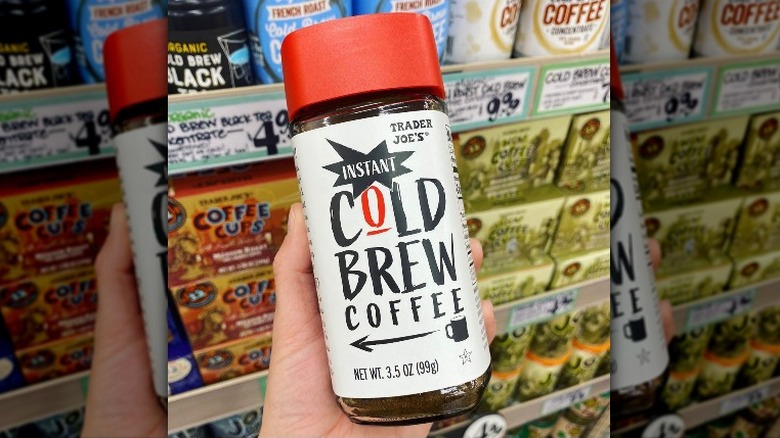 Trader Joe's cold brew coffee jar