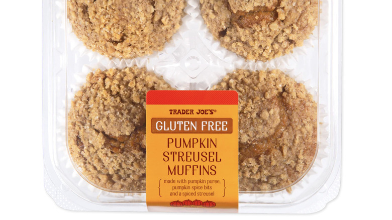 Gluten Free Pumpkin Streusel Muffins container