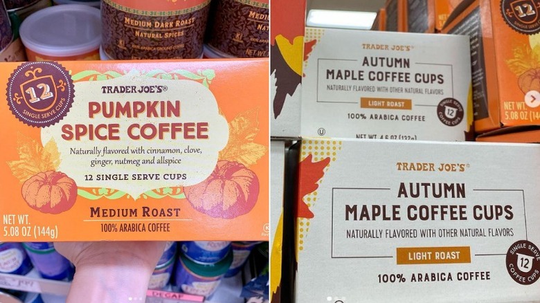 Trader Joe's Pumpkin Spice & Autumn Maple Coffees