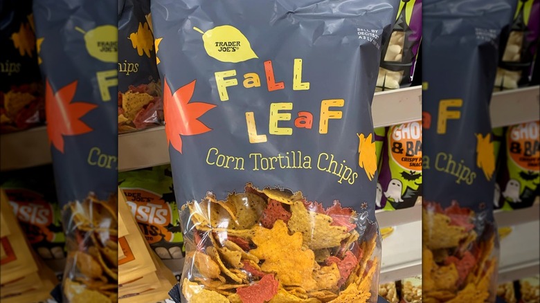Trader Joe's Fall Leaf Corn Tortilla Chips Have Already Been Spotted