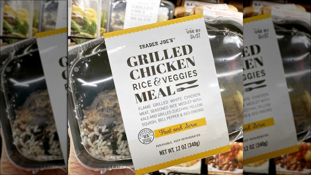 Trader Joe's Grilled Chicken Rice & Veggies meal