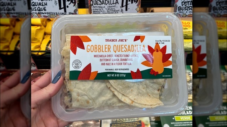 Trader Joe's gobbler quesadilla