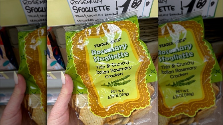 Trader Joe's rosemary sfogliette crackers