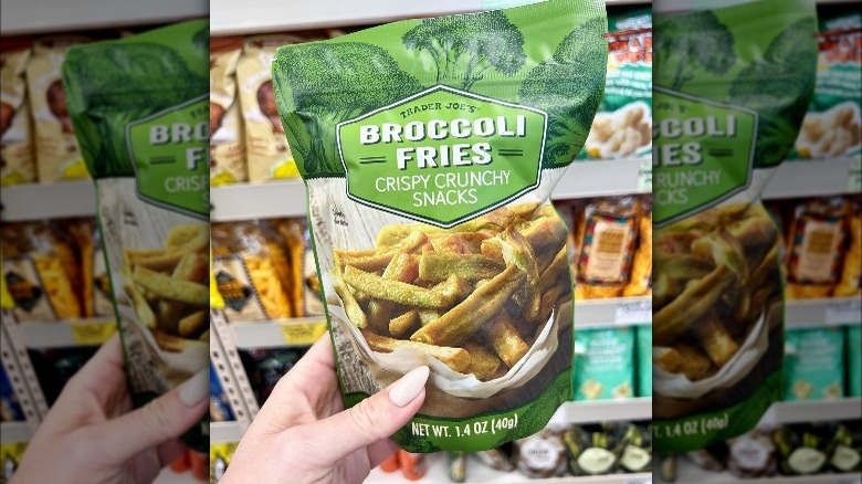 A bag of Trader Joe's broccoli fries