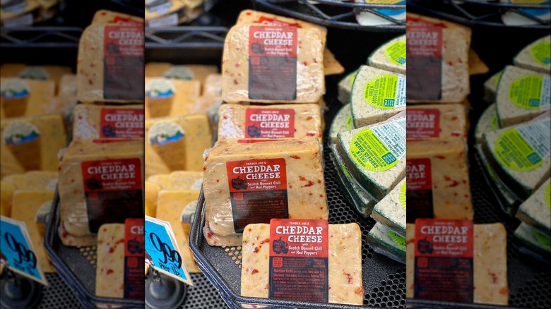 Trader Joe's spicy cheddar cheese