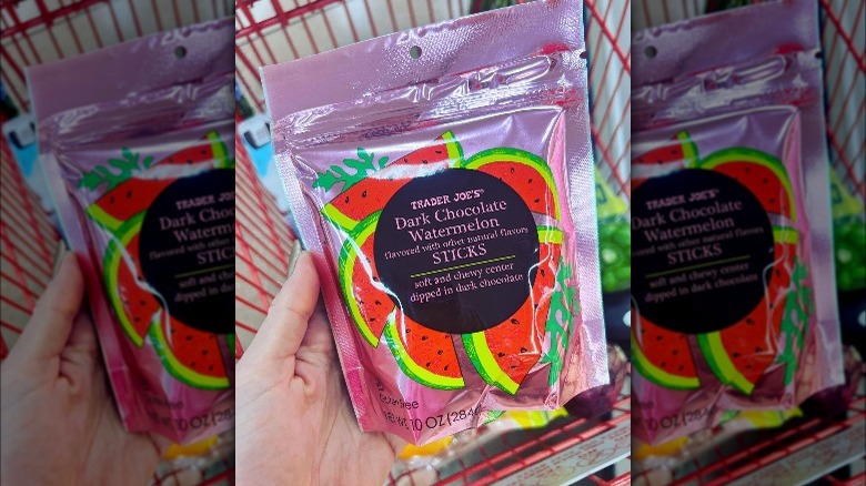 Trader Joe's Dark Chocolate Watermelon Sticks