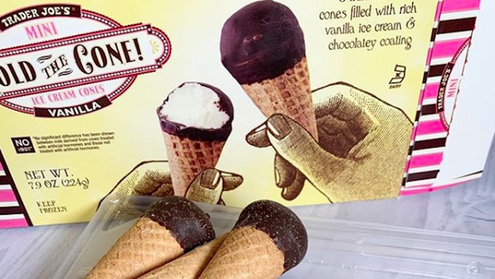 Trader Joe's Hold the Cone! Mini Vanilla Ice Cream Cones