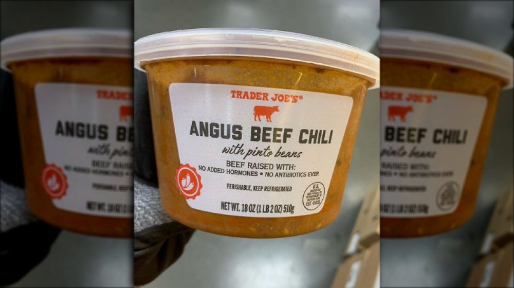 Trader Joe's Angus Beef Chili with Pinto Beans