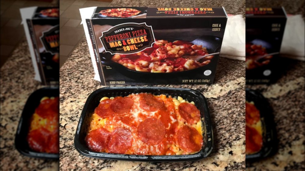 Trader Joe's Pepperoni Pizza Mac & Cheese Bowl