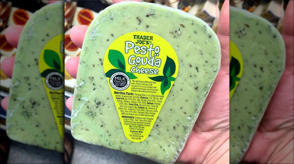 Trader Joe's Pesto Gouda Cheese
