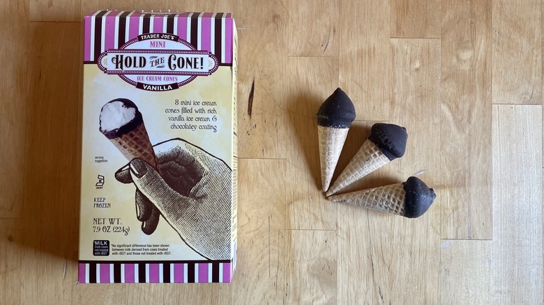 three ice cream cones