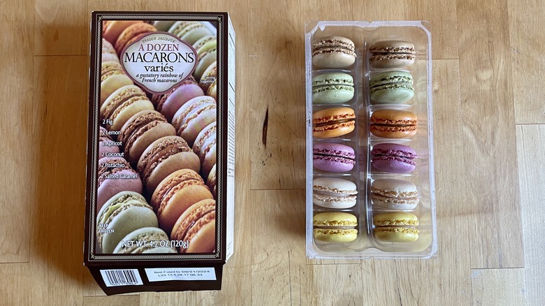 two boxes of macaroons