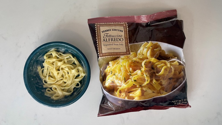 bowl of fettuccine Alfredo