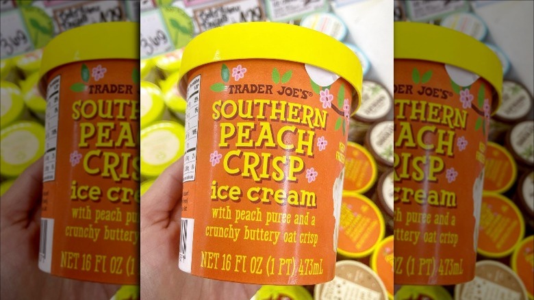 Peach Crisp ice cream