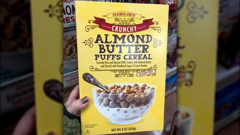 Almond butter puffs cereal