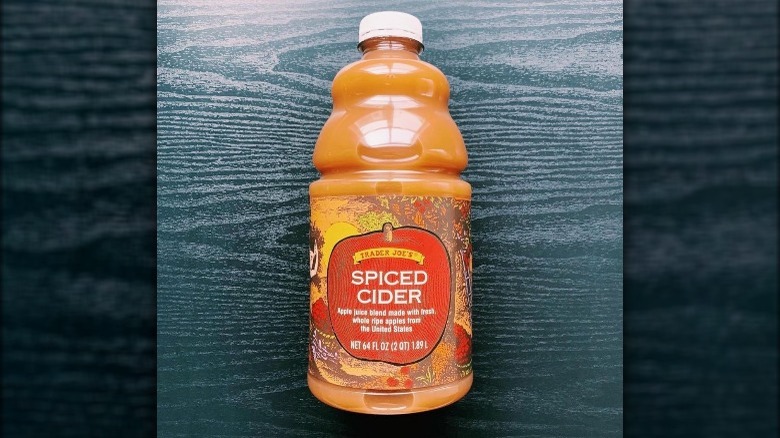 spiced apple cider bottle