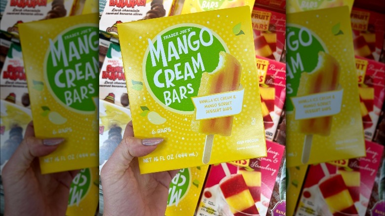 A package of Trader Joe's new Mango cream Bars