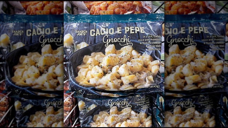 A bag of Trader Joe's new cacio e pepe gnocchi