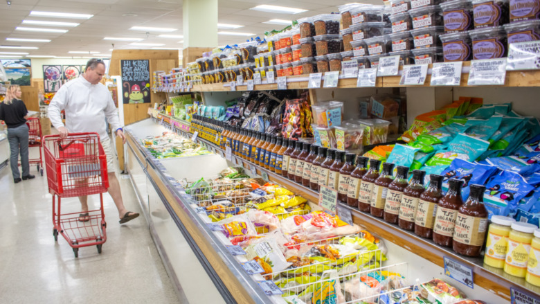 Trader Joe's shopper aisle