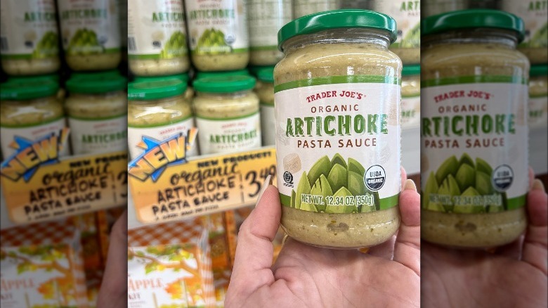 Trader Joe's organic artichoke pasta sauce