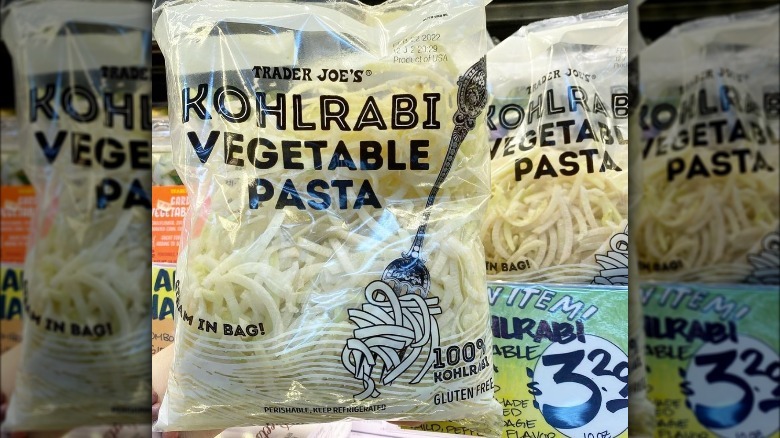 Trader Joe's Kohlrabi vegetable pasta