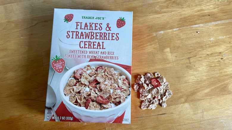 cereal next to box