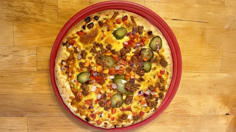 hamburger pizza