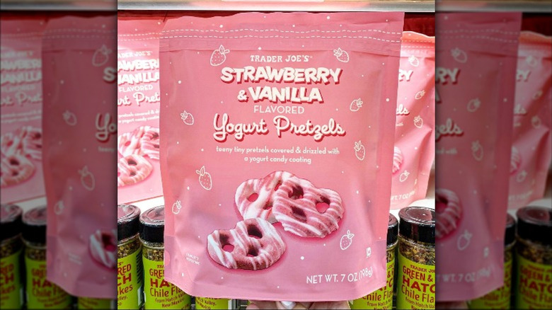 Trader Joe's strawberry vanilla yogurt pretzels