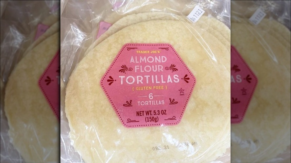 Almond flour tortillas from Trader Joe's