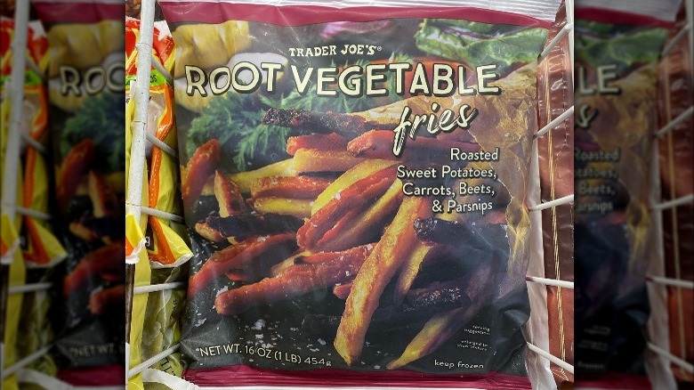 A bag of Root Vegetable Fries from Trader Joe's