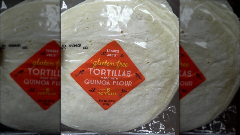 TJ's quinoa tortillas package